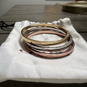 COACH bangle set of 3